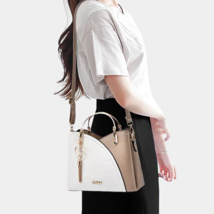 Women's Handbag | Detachable Shoulder Strap | Elegant Patchwork Design | PU Leather