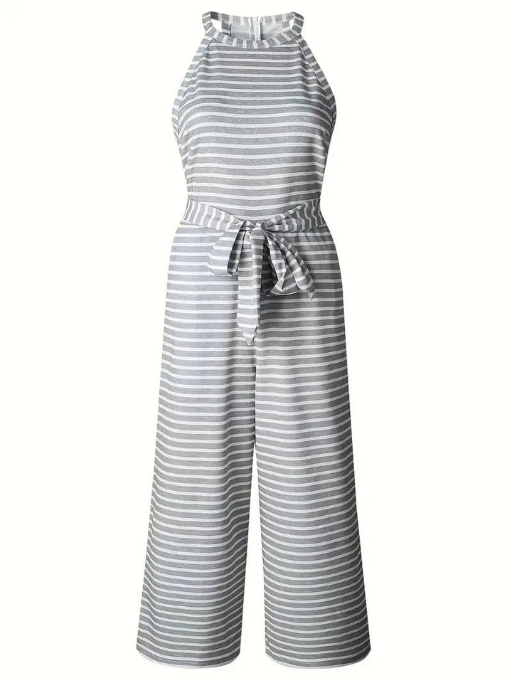 Women's Jumpsuit | Patterned Sleeveless & High Waist | Wide Leg Trousers | Summer/Vacation