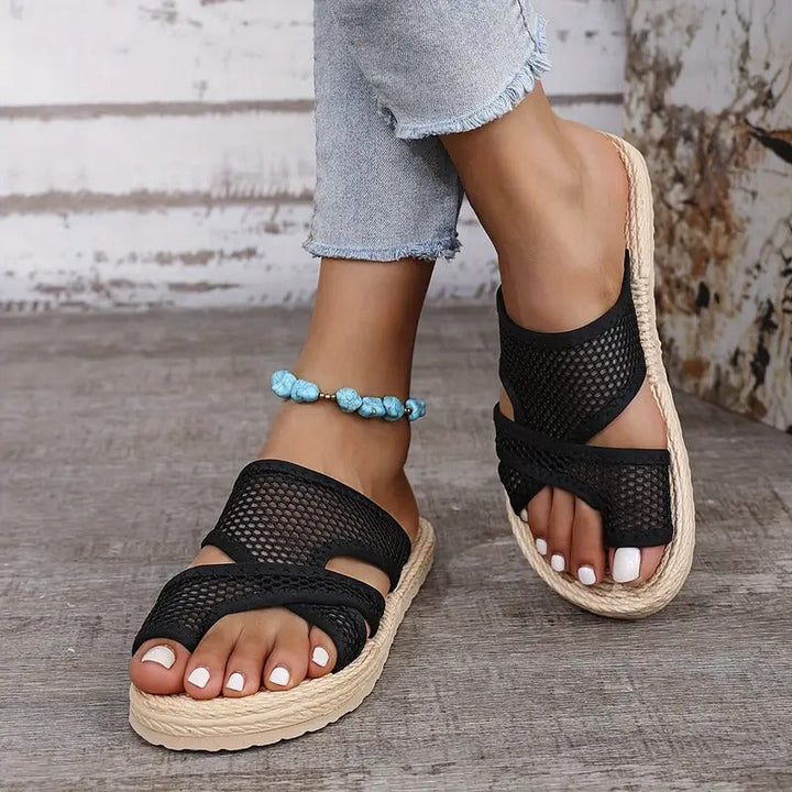 Women's Sandals | Slip-on Mesh Design | Lightweight & Comfortable | Breathable Summer Shoe