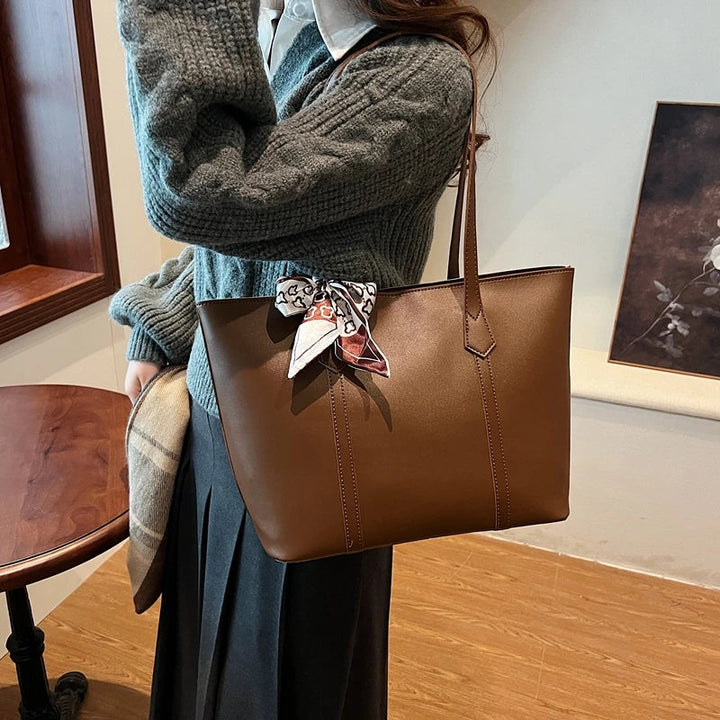 Women's Shoulder Bag | Large Capacity | Retro Design | PU Leather Shoulder Bag