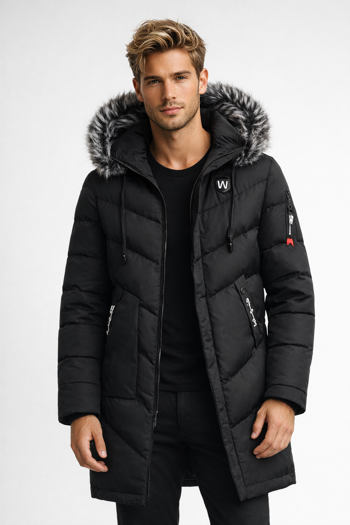 Men’s Winter Jacket | Winter Coat with Hood | Padded Casual Wear
