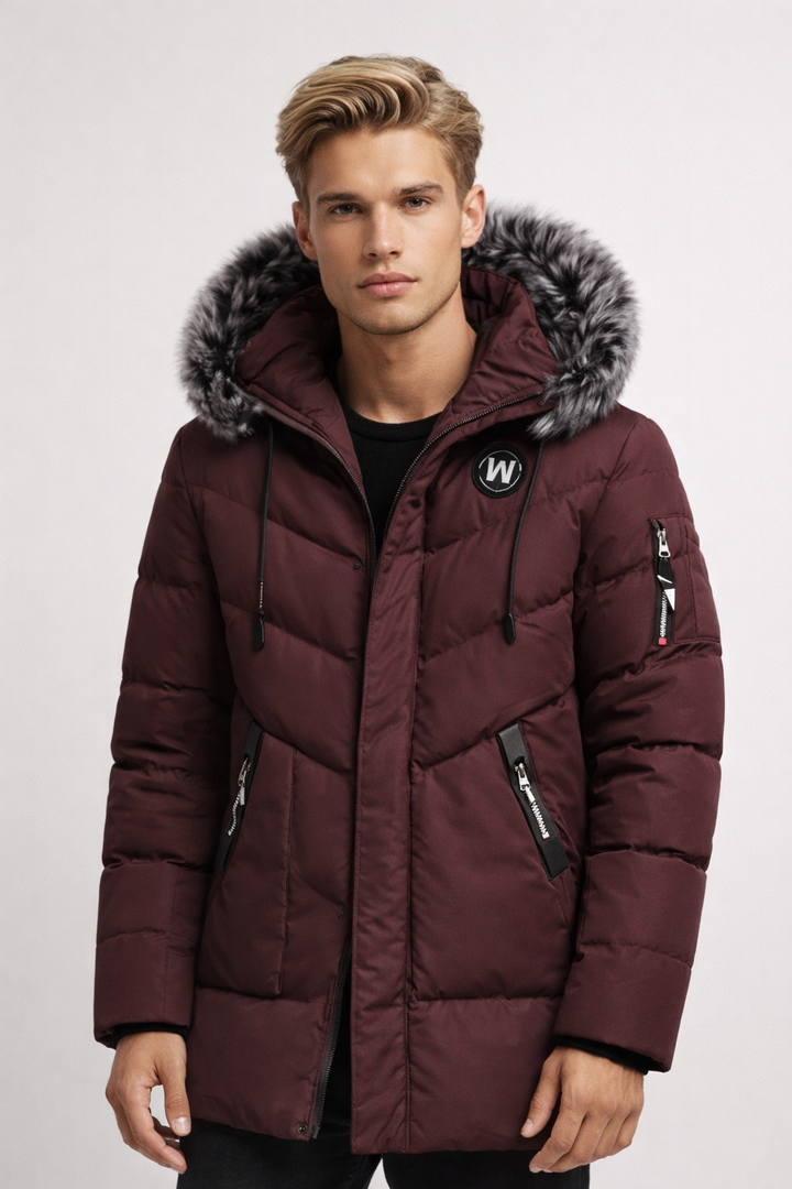 Men’s Winter Jacket | Winter Coat with Hood | Padded Casual Wear