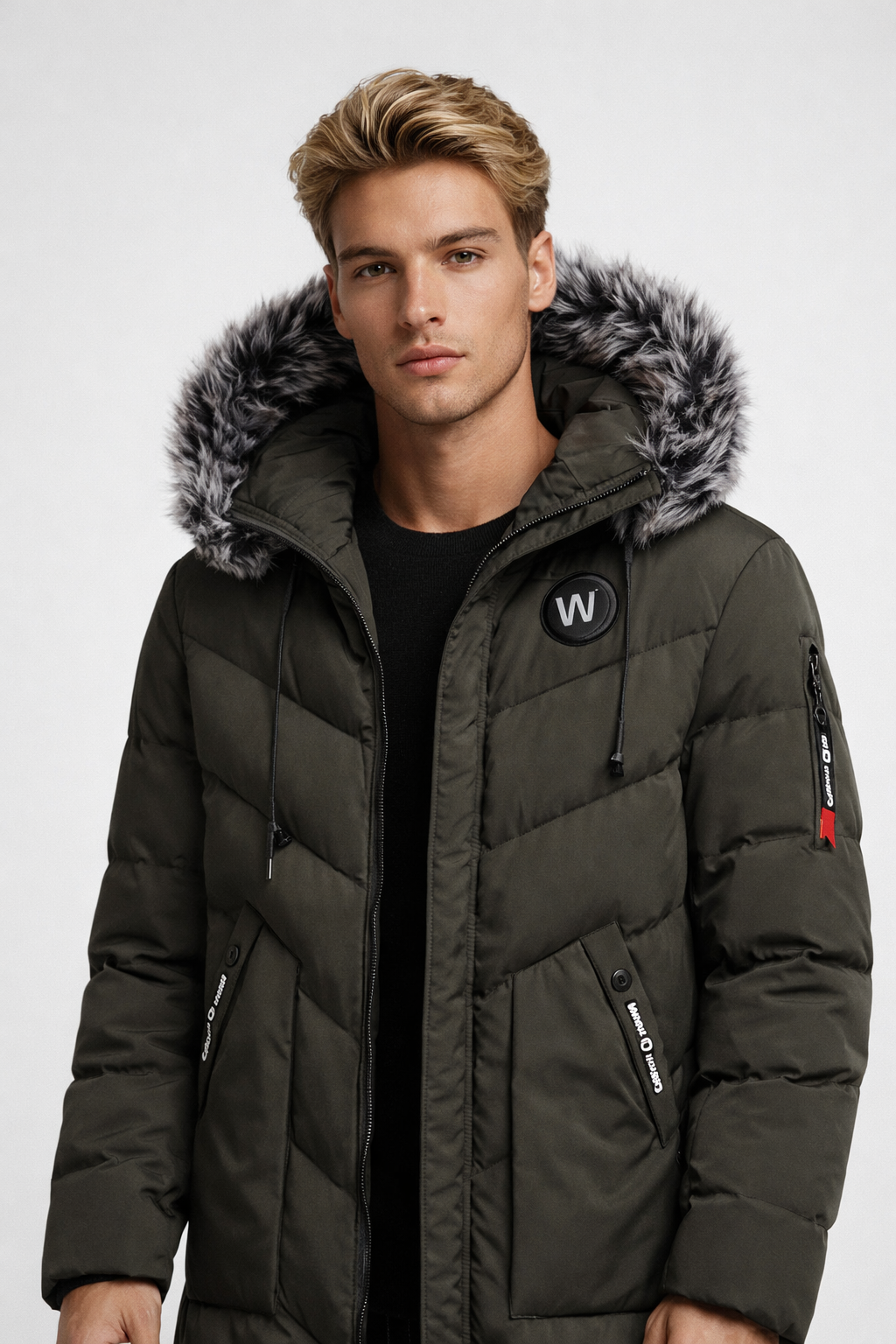 Men’s Winter Jacket | Winter Coat with Hood | Padded Casual Wear