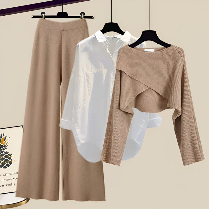 3-piece set for women | comfortable and stylish | polyester-cotton | modern style