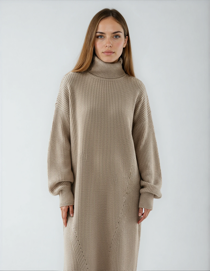 Women’s Jumper Dress | Striped Knit Maxi Dress | Long Sleeve