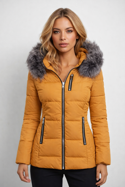 Fluffy Jacket Womens | Clothing Coat | Detachable Fur Hood