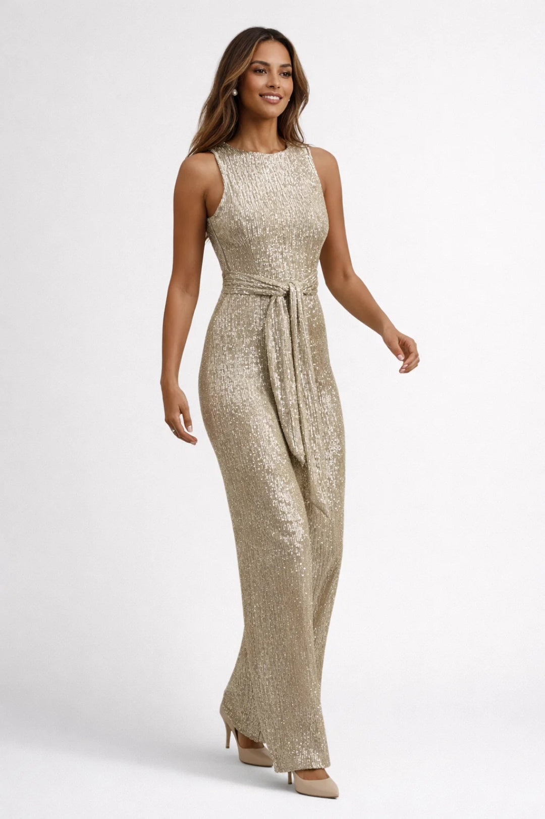 Women’s Jumpsuit | Elegant | Sleeveless | Autumn