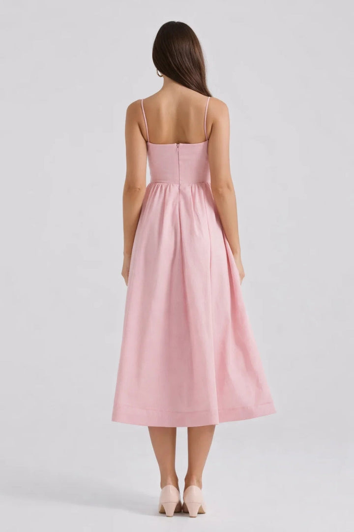 Women’s Midi Dress | Elegant | Sleeveless Fit And Flare | Summer