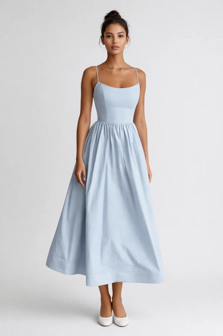 Women’s Midi Dress | Elegant | Sleeveless Fit And Flare | Summer