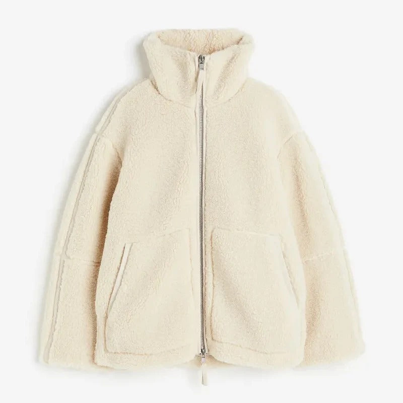 Winter Jacket for Women | Thick Warm Fleece Jacket | Reversible & Soft | Loose