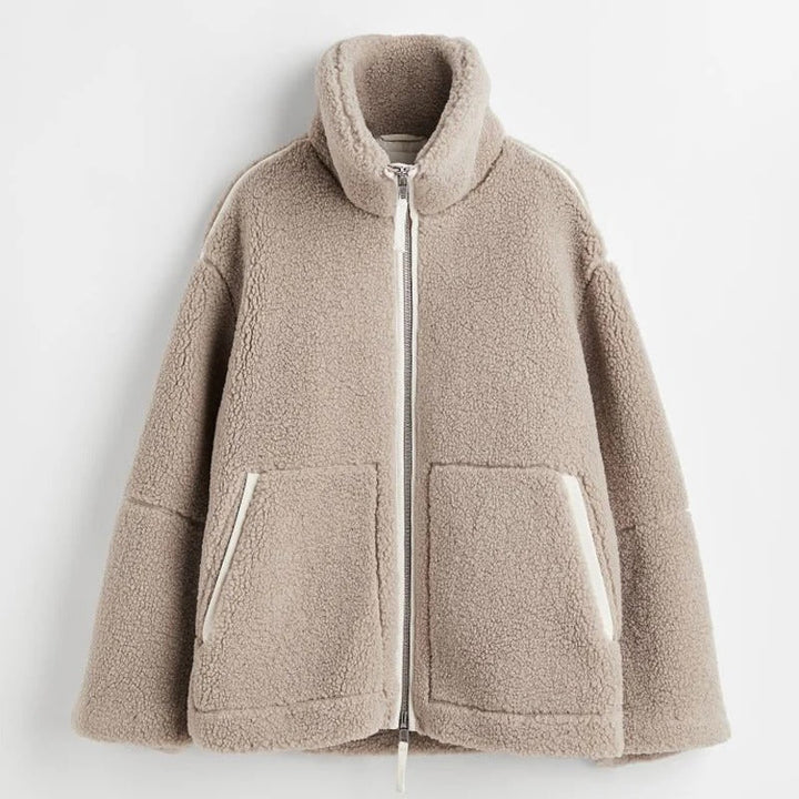 Winter Jacket for Women | Thick Warm Fleece Jacket | Reversible & Soft | Loose