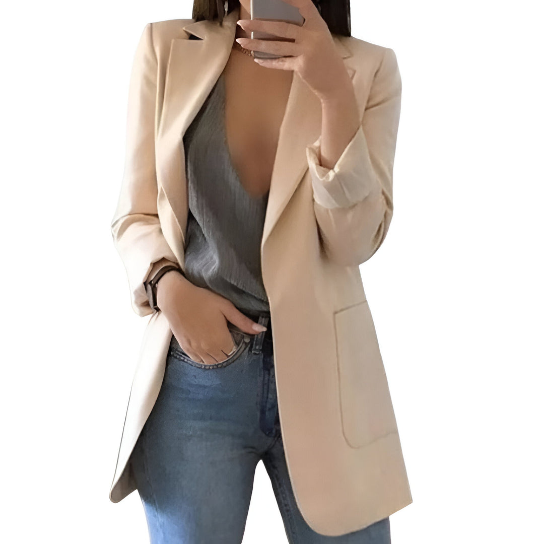 Women’s Long Blazer | Elegant Design | Sleek & Thin | Perfect for Layering