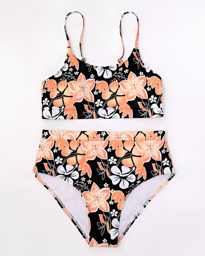 Bikini Set for Women | High Waist | Floral Print | Two-Piece Swimsuit