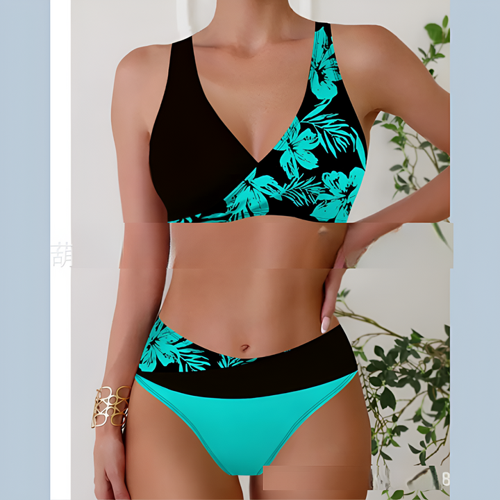 Women’s Bikini Set | High Waist | Floral Print | Two-Piece Swimsuit