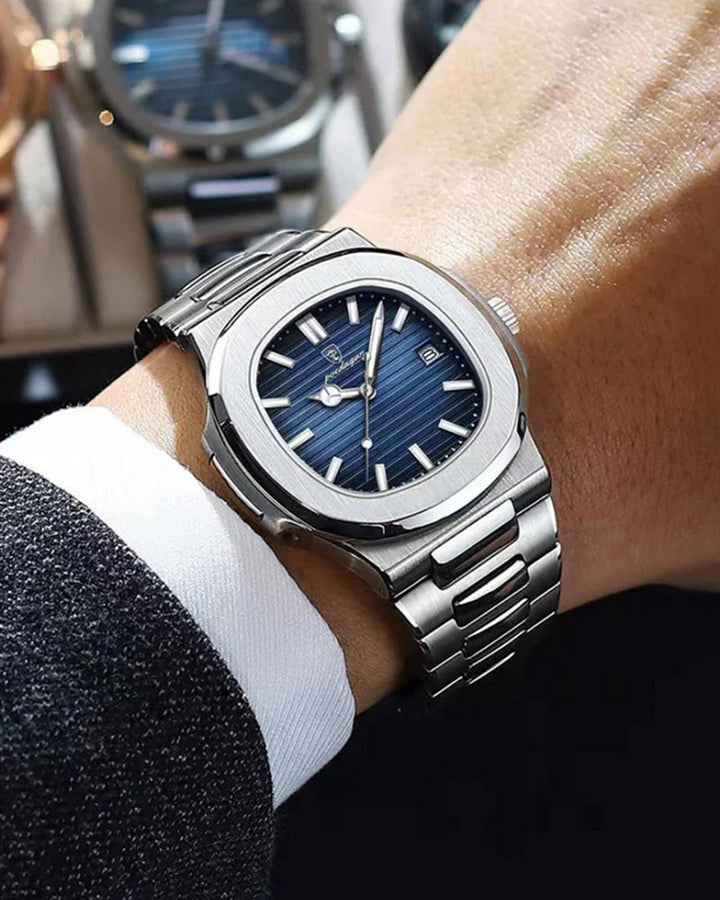 Men’s Quartz Watch | Waterproof & Luminous | Stainless Steel | Luxury Design