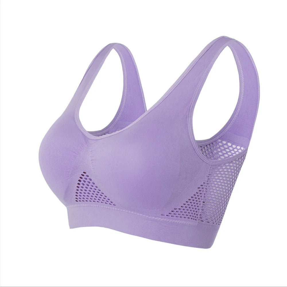 Sports Bra for Women | Wireless | Push-Up Effect | Seamless | Breathable | Plus Size