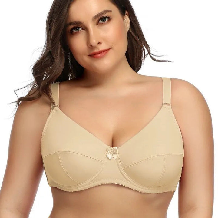 Underwired Bra | Plus Size & Full Coverage | Unpadded Bralette | Spandex