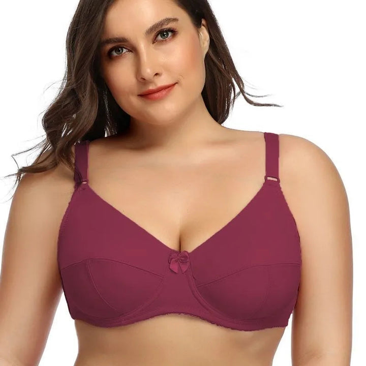 Underwired Bra | Plus Size & Full Coverage | Unpadded Bralette | Spandex