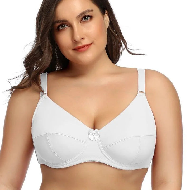 Underwired Bra | Plus Size & Full Coverage | Unpadded Bralette | Spandex