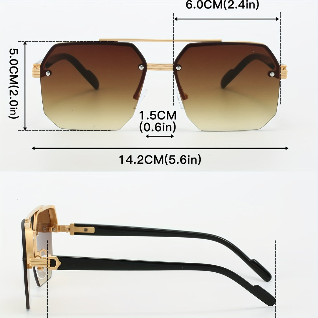 Men's Glasses | Square Frame | Double Bridge | Anti-Reflective Lenses
