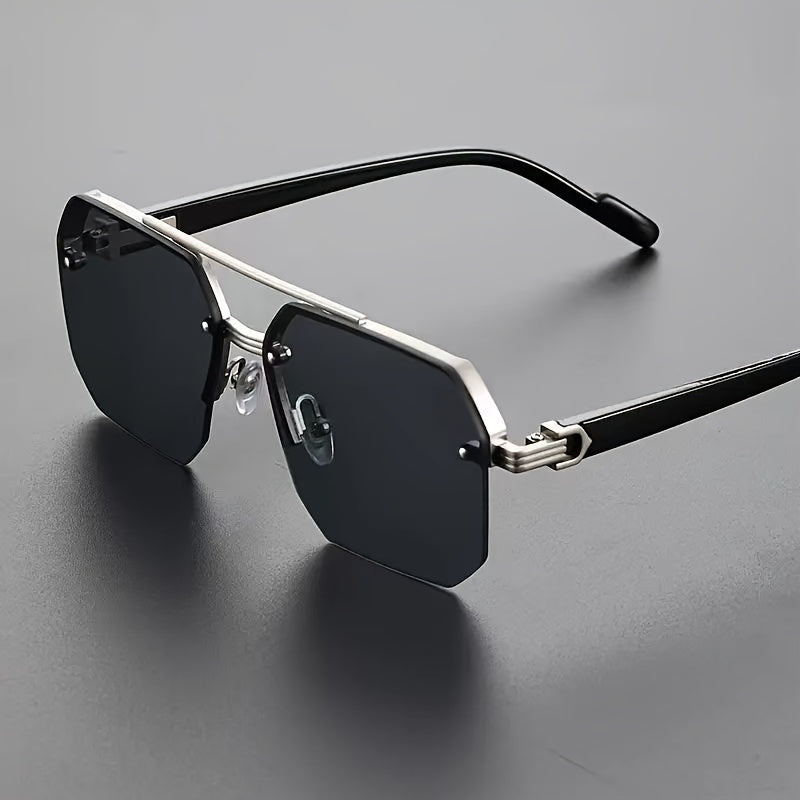 Men's Glasses | Square Frame | Double Bridge | Anti-Reflective Lenses