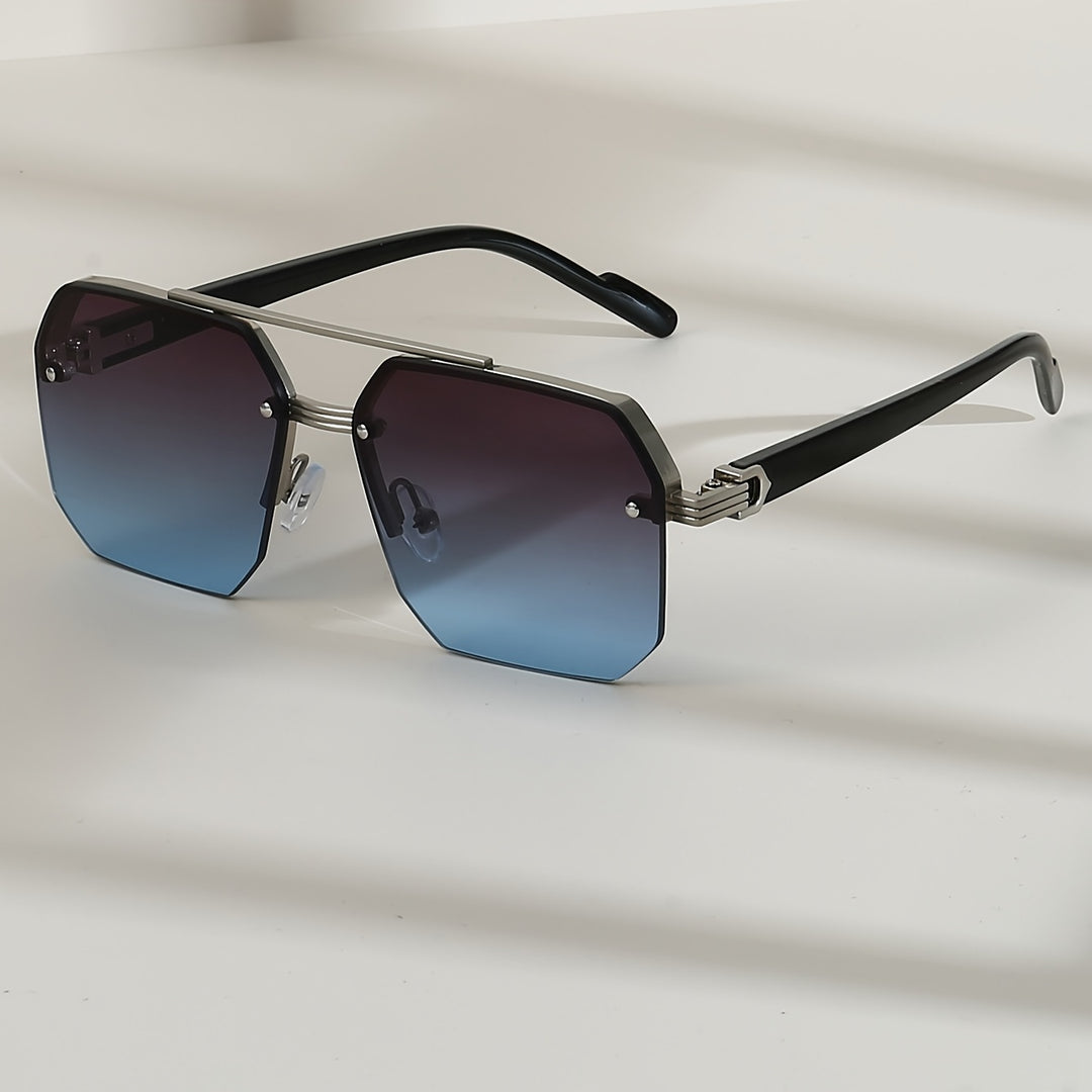 Men's Glasses | Square Frame | Double Bridge | Anti-Reflective Lenses