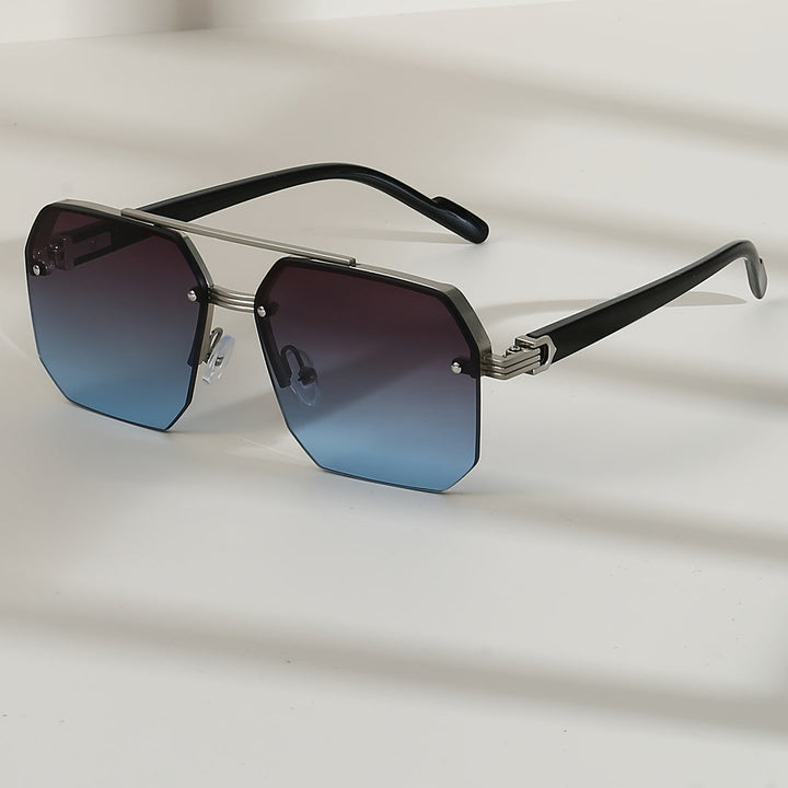 Men's Glasses | Square Frame | Double Bridge | Anti-Reflective Lenses