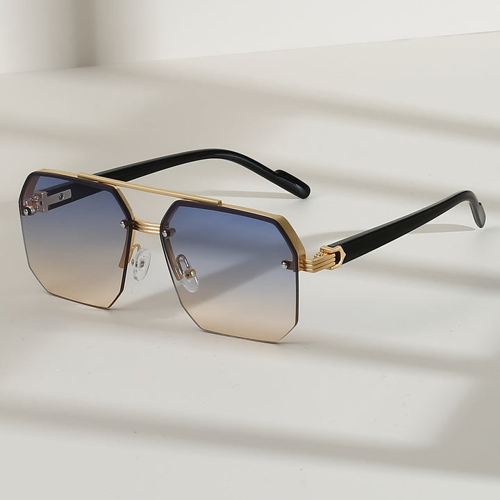 Men's Glasses | Square Frame | Double Bridge | Anti-Reflective Lenses