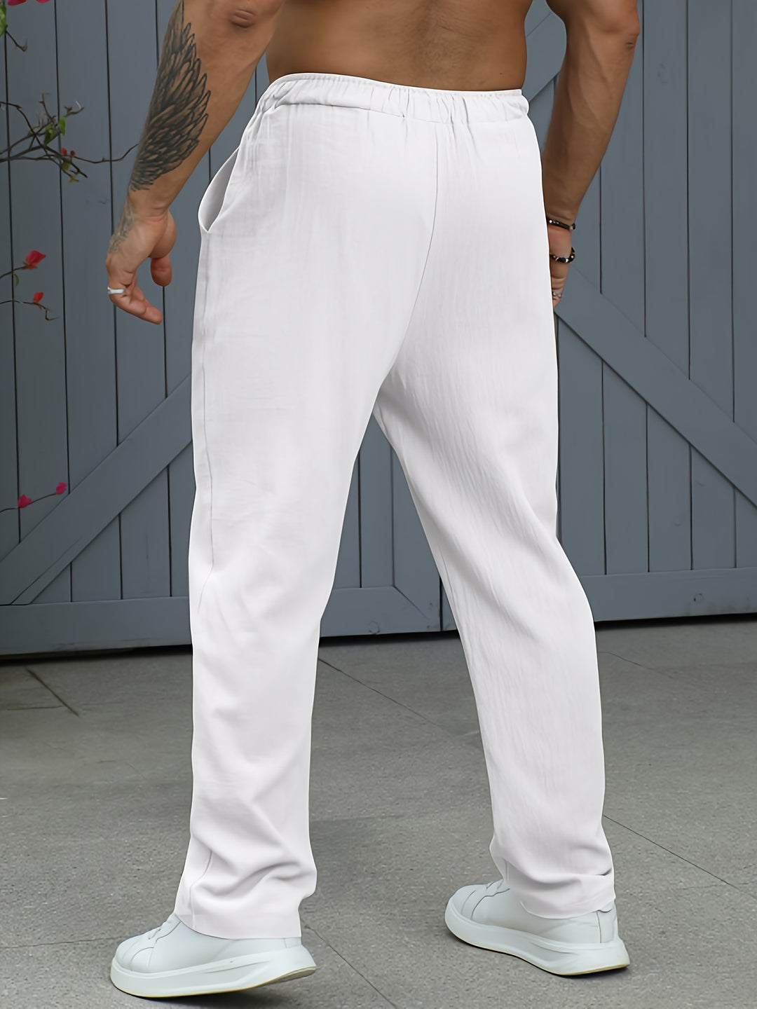 Men's Jogging Pants | Lightweight Linen-Cotton | Breathable & Comfortable
