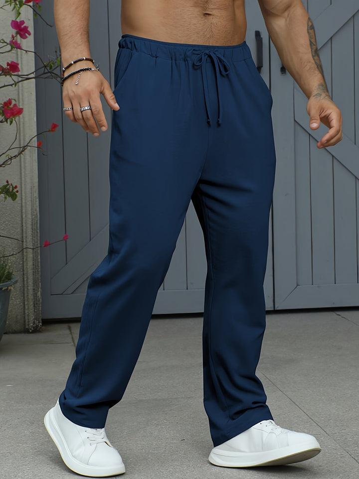 Men's Jogging Pants | Lightweight Linen-Cotton | Breathable & Comfortable