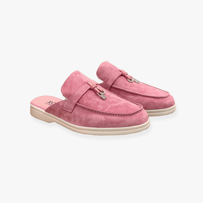 Women's Mules | Slip-On Comfort | Chic Buckle Detail | Faux Leather