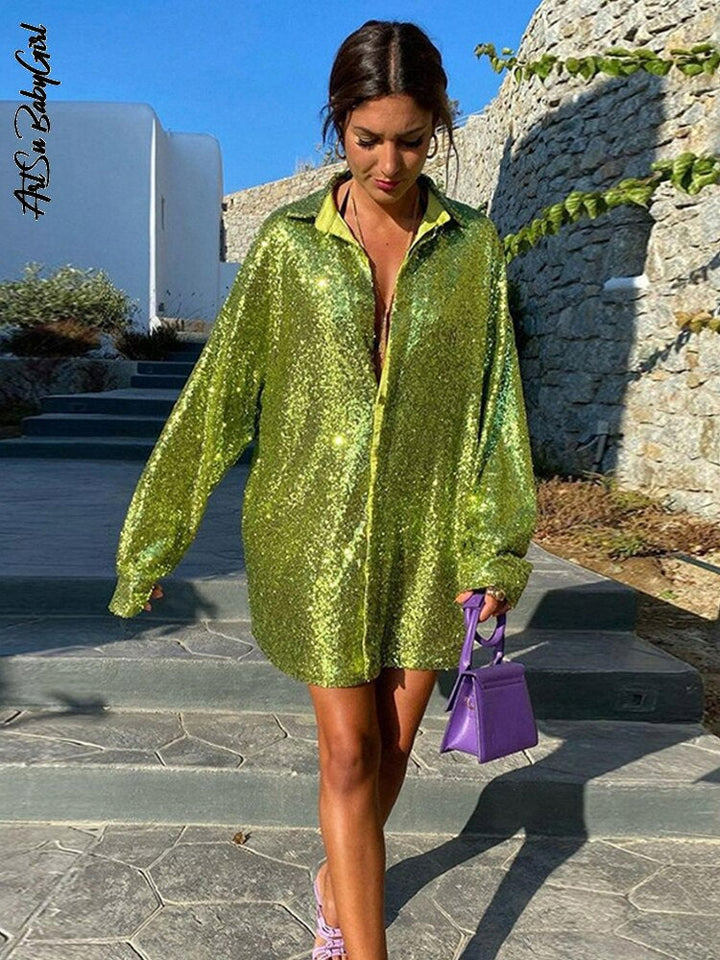 Blouse for Women | Oversized Fit | Trendy & Comfortable | Glitter Detail