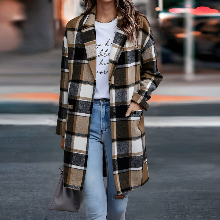 Women’s Jacket | Checkered Design | Comfortable & Stylish