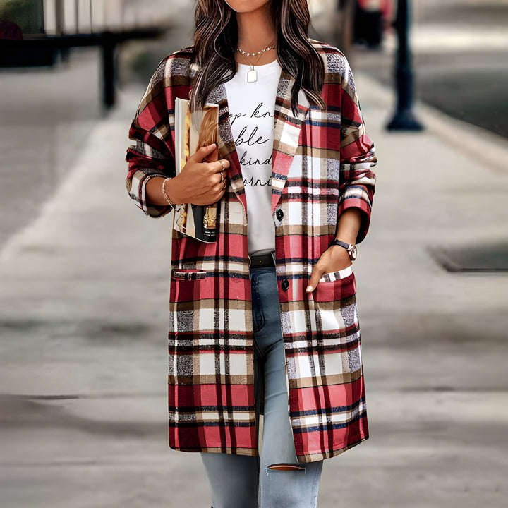 Women’s Jacket | Checkered Design | Comfortable & Stylish