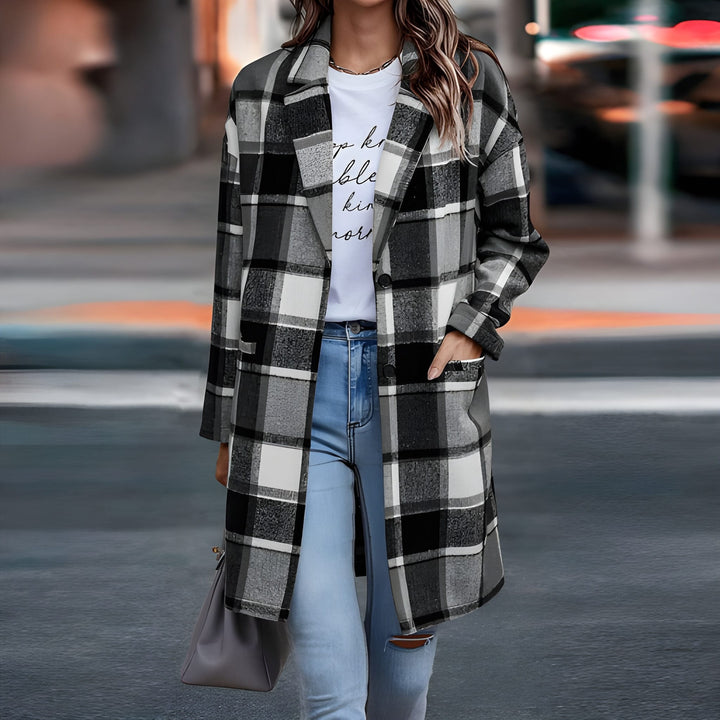 Women’s Jacket | Checkered Design | Comfortable & Stylish