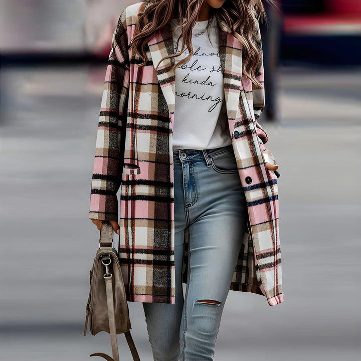 Women’s Jacket | Checkered Design | Comfortable & Stylish