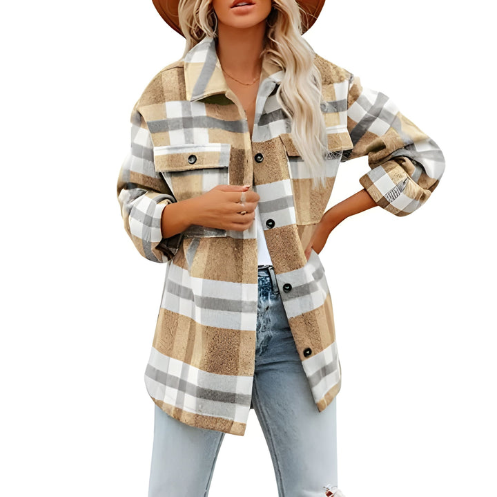 Women’s Blouse | Checkered Design | Soft & Comfortable | Trendy Fit