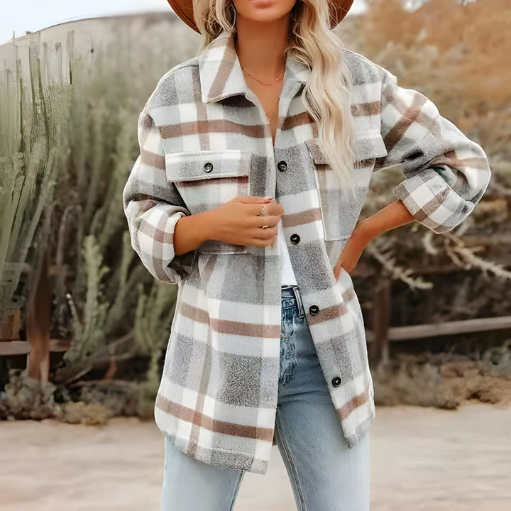 Women’s Blouse | Checkered Design | Soft & Comfortable | Trendy Fit