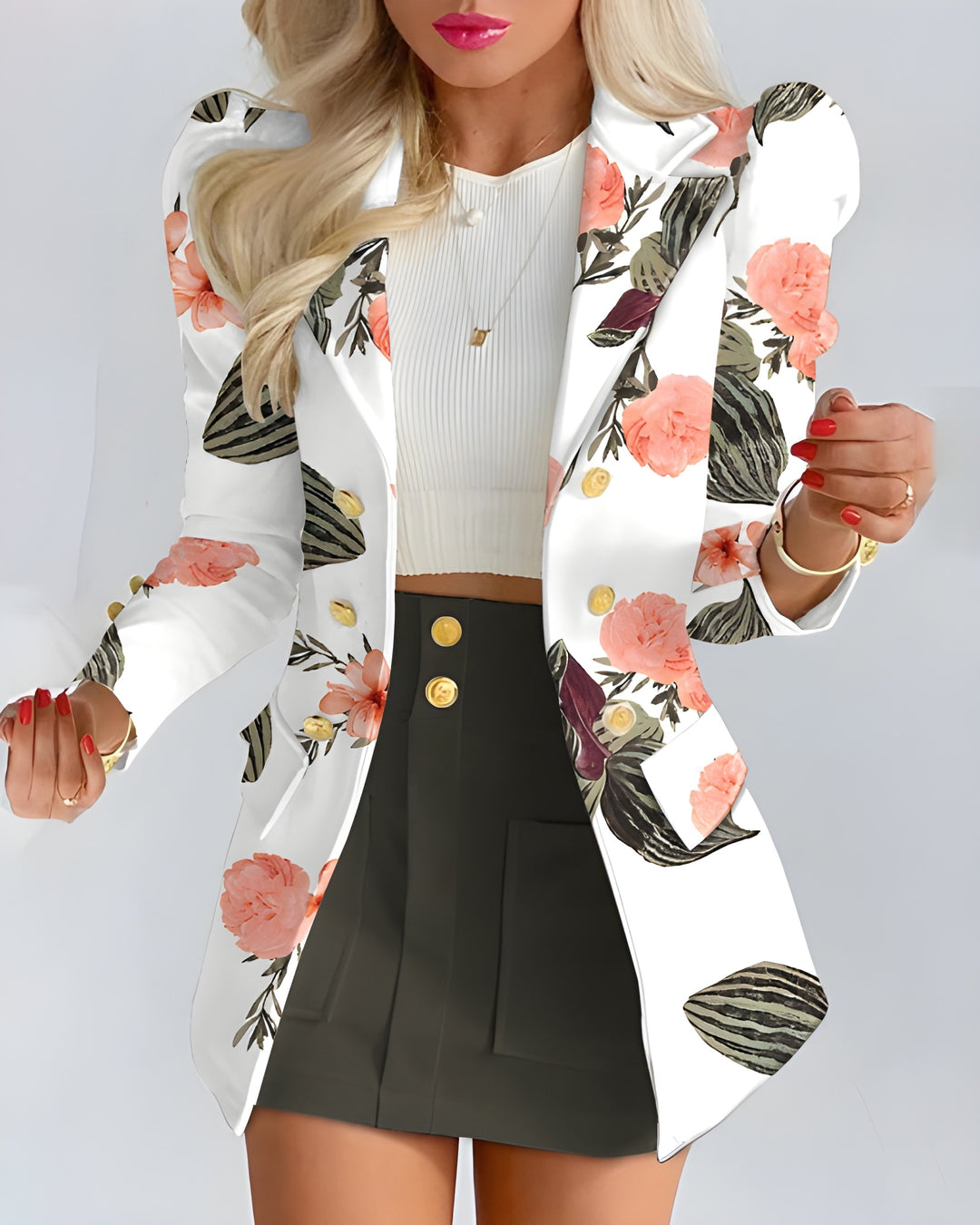 Women’s 2-Piece Set | Blazer & High-Waisted Skirt | Elegant Fit | Comfortable & Versatile