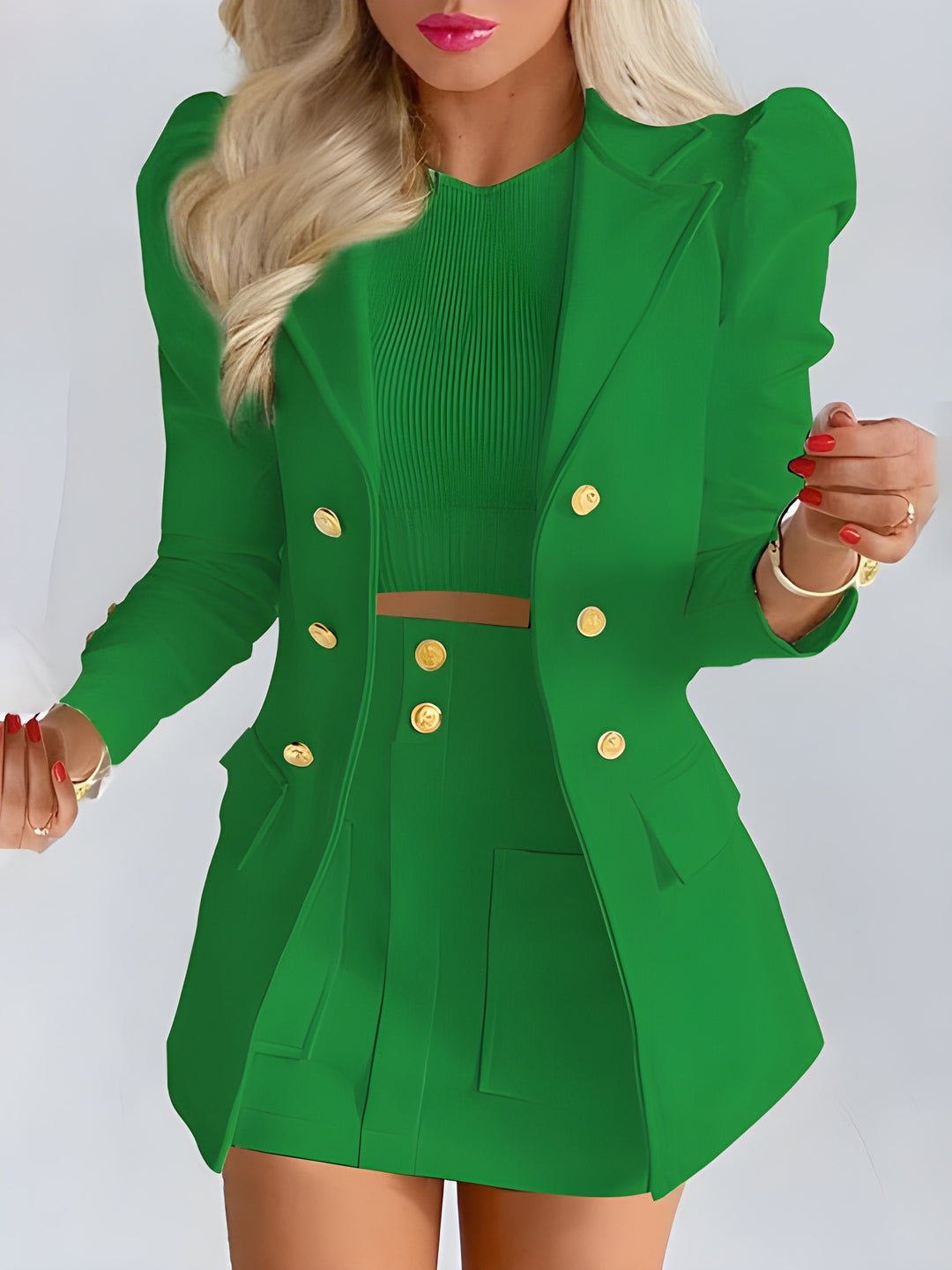 Women’s 2-Piece Set | Blazer & High-Waisted Skirt | Elegant Fit | Comfortable & Versatile