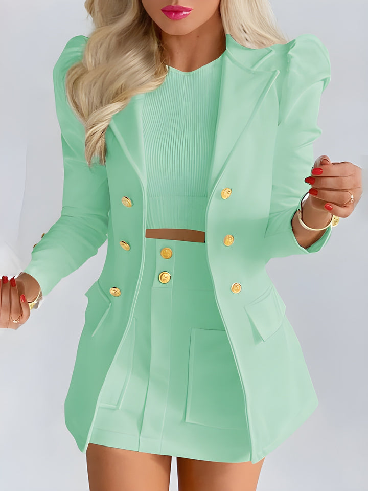 Women’s 2-Piece Set | Blazer & High-Waisted Skirt | Elegant Fit | Comfortable & Versatile