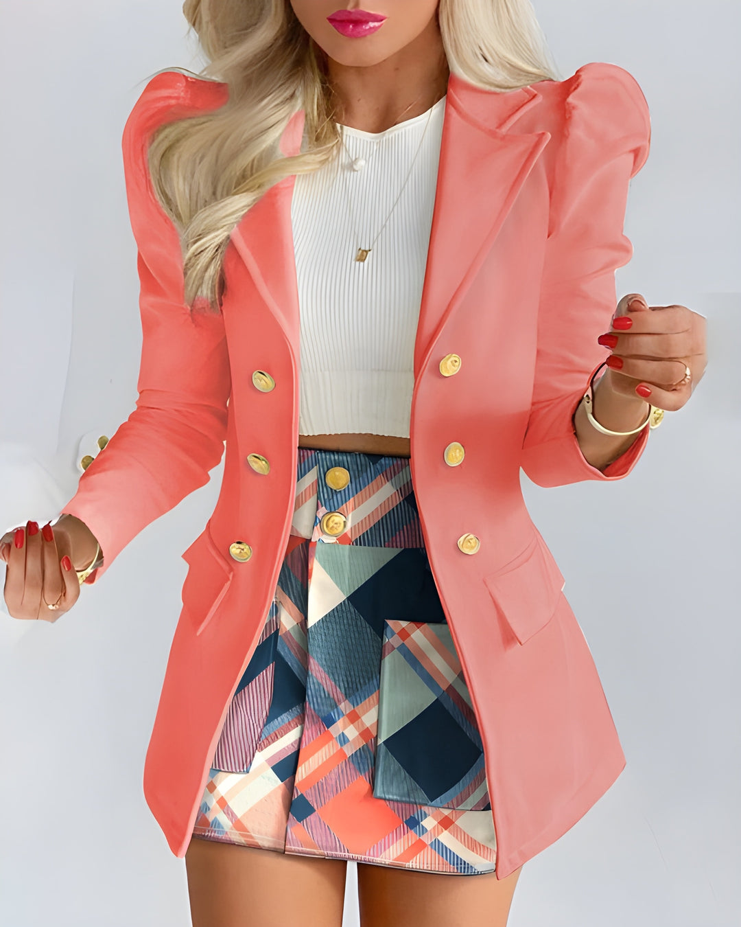 Women’s 2-Piece Set | Blazer & High-Waisted Skirt | Elegant Fit | Comfortable & Versatile