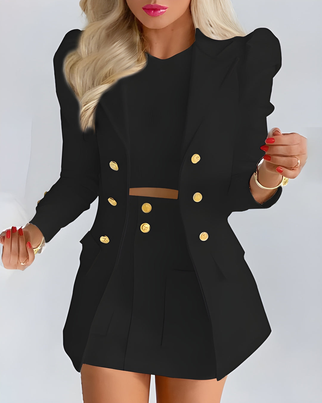 Women’s 2-Piece Set | Blazer & High-Waisted Skirt | Elegant Fit | Comfortable & Versatile