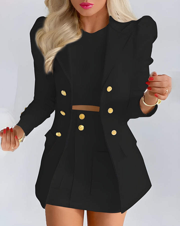 Women’s 2-Piece Set | Blazer & High-Waisted Skirt | Elegant Fit | Comfortable & Versatile