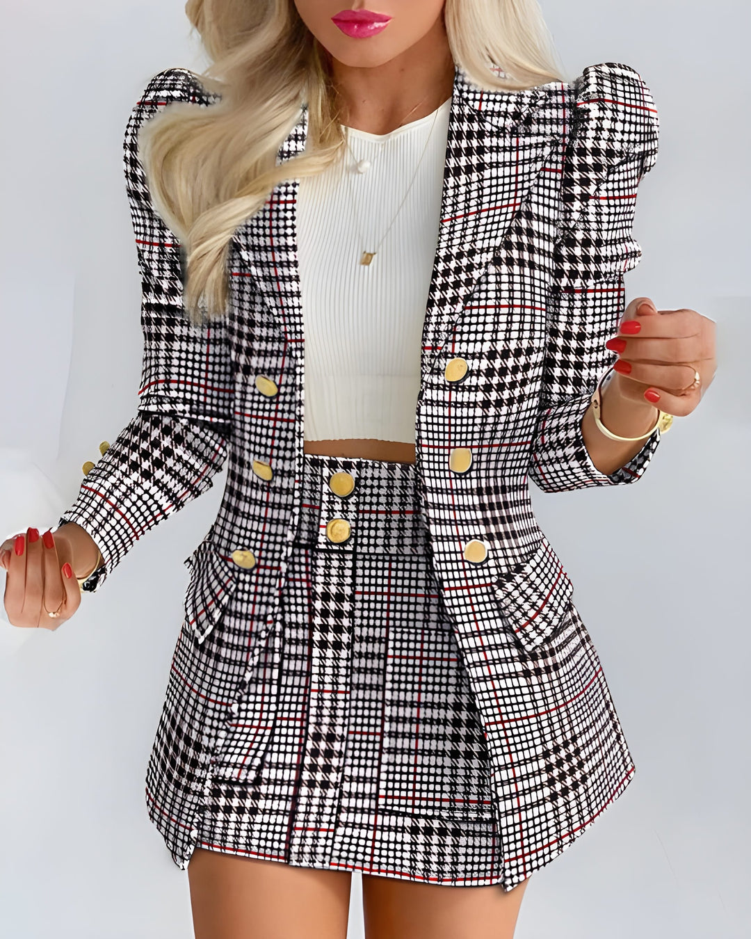 Women’s 2-Piece Set | Blazer & High-Waisted Skirt | Elegant Fit | Comfortable & Versatile