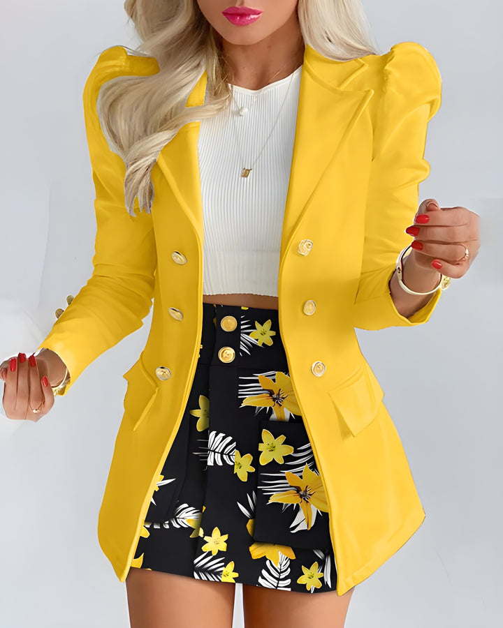 Women’s 2-Piece Set | Blazer & High-Waisted Skirt | Elegant Fit | Comfortable & Versatile