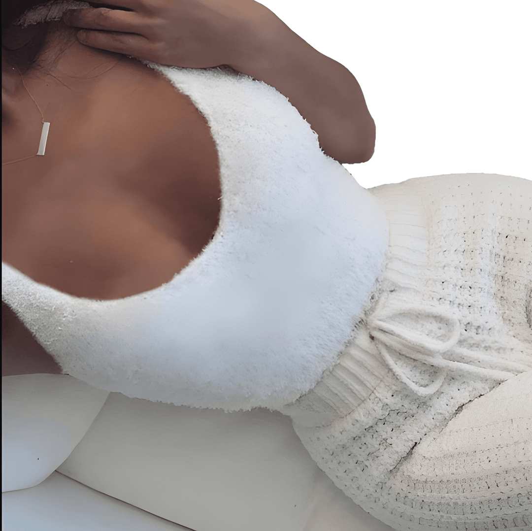Women’s Knitted Loungewear Set | 3-Piece | Warm Fleece Sherpa | Stylish & Cosy