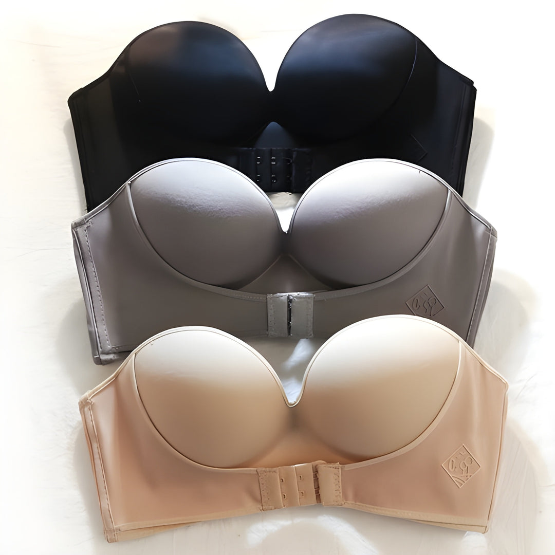 Women’s Strapless Bra | Push-Up Effect | Comfortable & Supportive | Soft Fabric