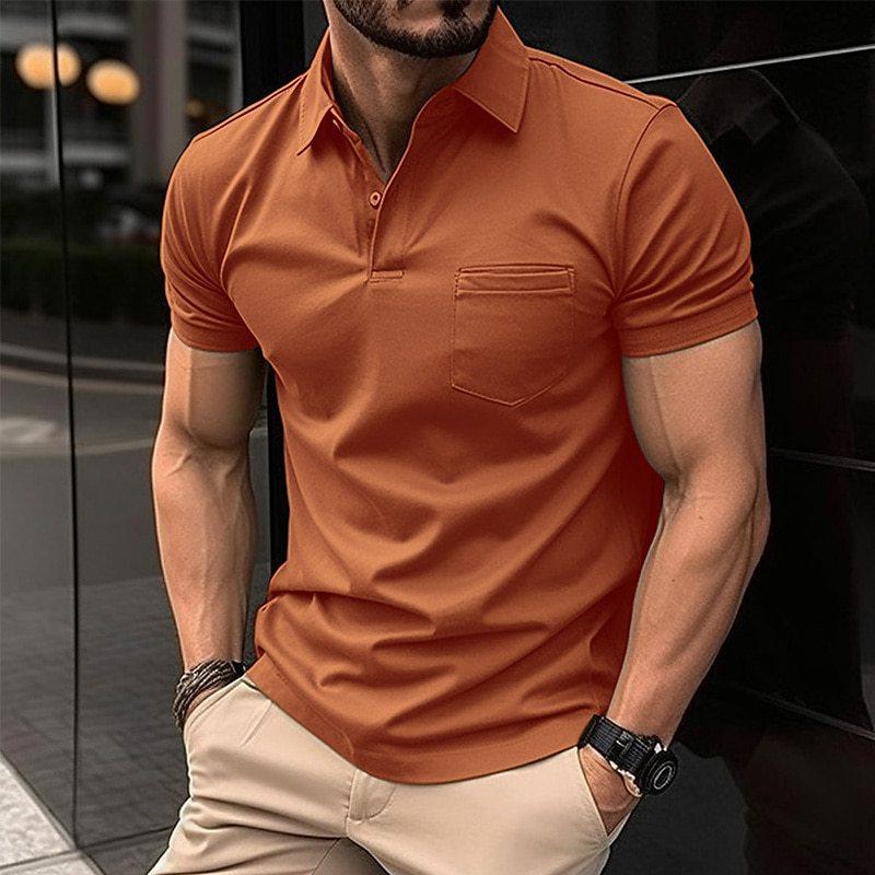Men’s Polo T-Shirt | Slim Fit Athletic Style | Silky Soft & Breathable | Cotton & Polyester