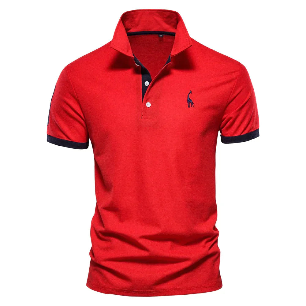 Men’s Polo T-Shirt | Short Sleeves & Collar | Casual Summer Polo | Cotton & Polyester